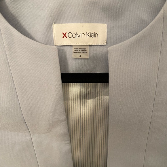 Calvin Klein Women's Blue Blazer Jacket Size 4 - Picture 14 of 14